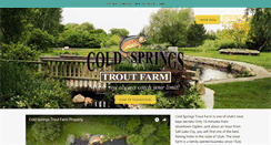 Desktop Screenshot of coldspringstroutfarm.com