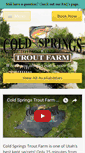 Mobile Screenshot of coldspringstroutfarm.com