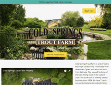 Tablet Screenshot of coldspringstroutfarm.com